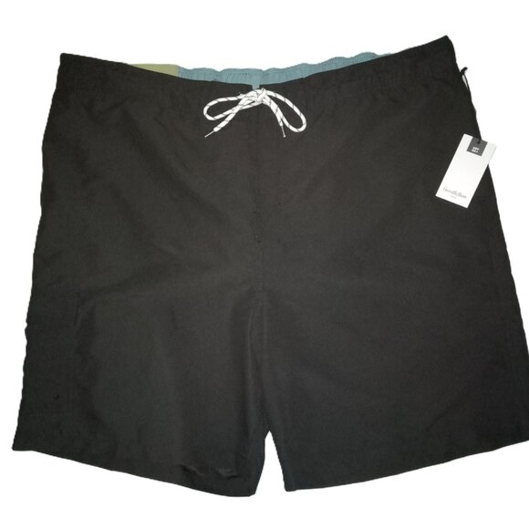 2 Pair Men's Board Shorts  Size XXL   Black  Navy  UPF 50  Goodfellow & Co.  NEW - Picture 3 of 13
